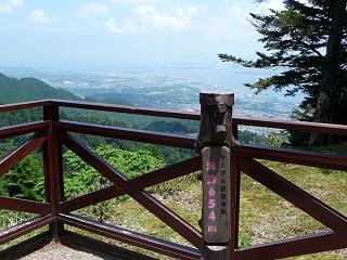 ケーブル延暦寺駅からの琵琶湖の眺め